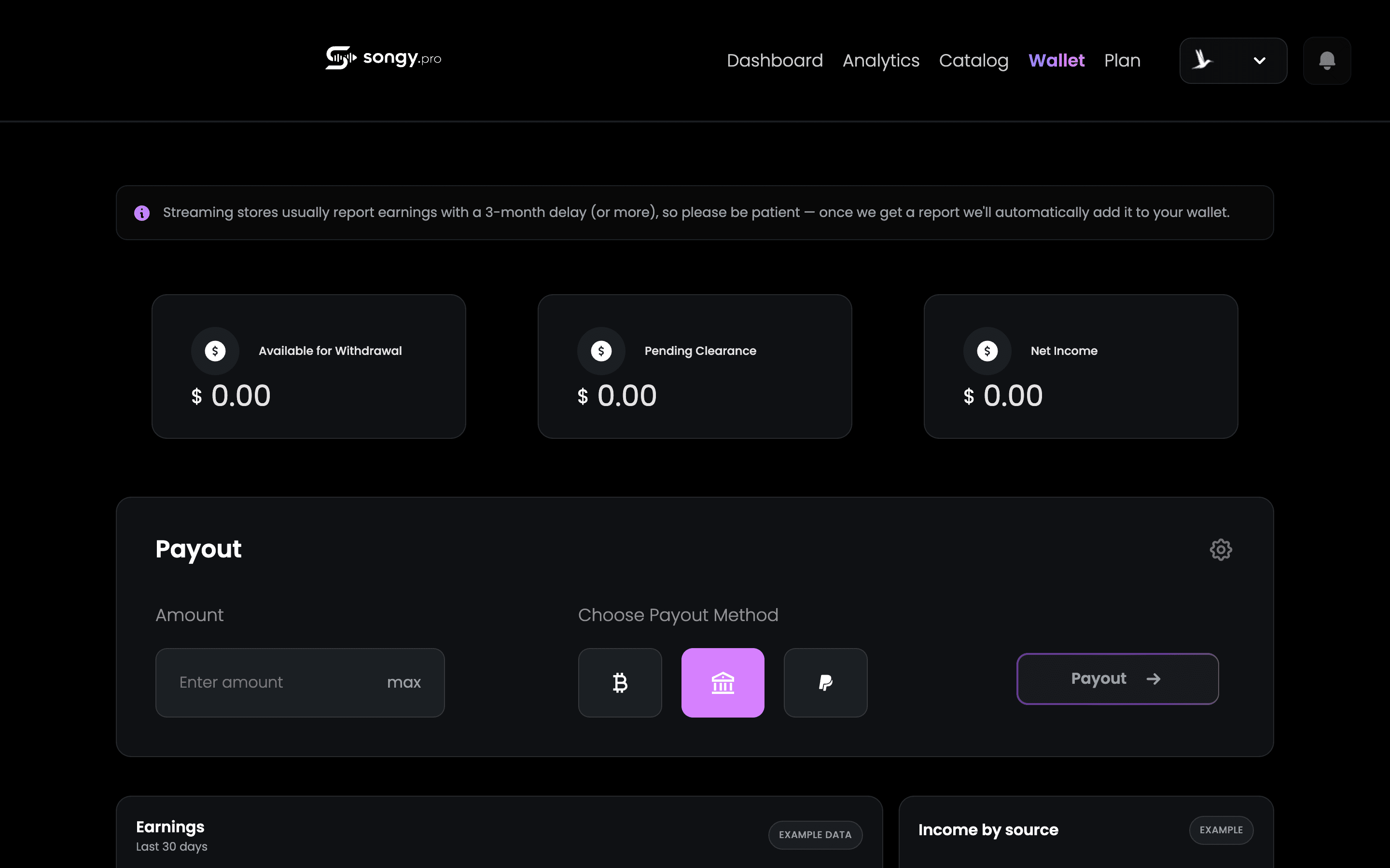 songy crowdfunding payout